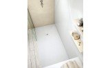 phantom slate shower tray aquatica Detalle white drain rush (web)